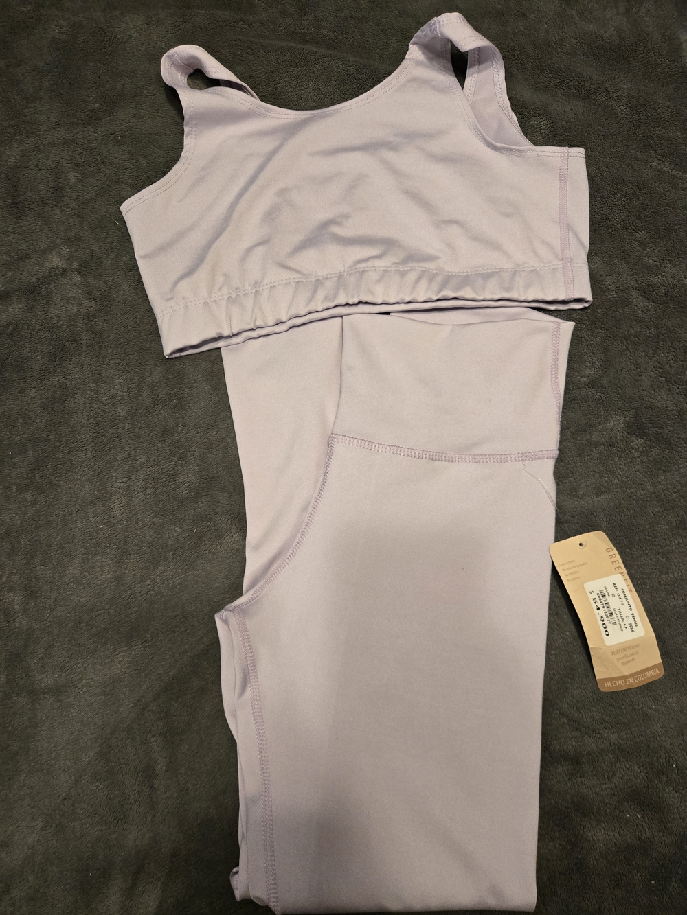 Everyday Seamless Sports Bra and Legging Set - Light Lavender